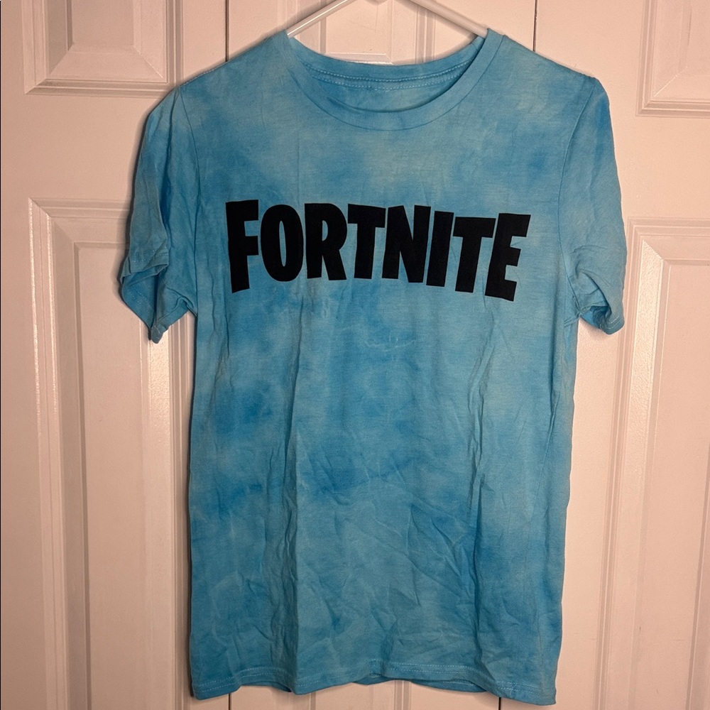 Fortnite Blue Tie-Dye T-Shirt